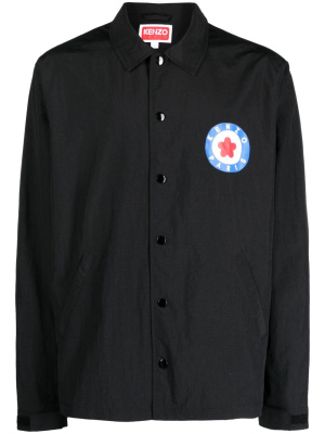 

Target logo-stamp shirt jacket, Kenzo Target logo-stamp shirt jacket