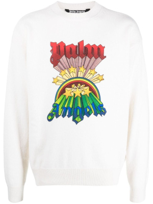 

Rainbow logo-print jumper, Palm Angels Rainbow logo-print jumper