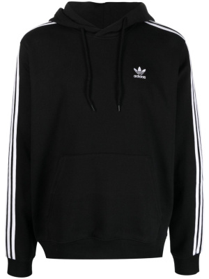 

Trefoil-logo drawstring cotton hoodie, Adidas Trefoil-logo drawstring cotton hoodie