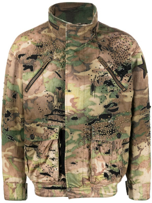 

Camouflage-print funnel neck jacket, Dsquared2 Camouflage-print funnel neck jacket