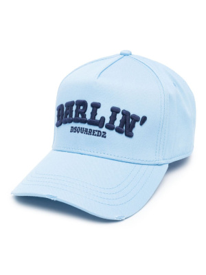 

Slogan-embroidered cotton cap, Dsquared2 Slogan-embroidered cotton cap