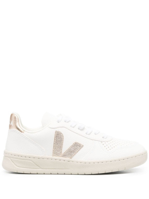 

Low-top metallic leather sneakers, VEJA Low-top metallic leather sneakers
