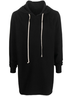 

Long-sleeve organic cotton hoodie, Rick Owens DRKSHDW Long-sleeve organic cotton hoodie