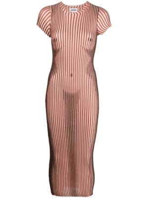 

Trompe 'œil lurex midi dress, Jean Paul Gaultier Trompe l'œil lurex midi dress