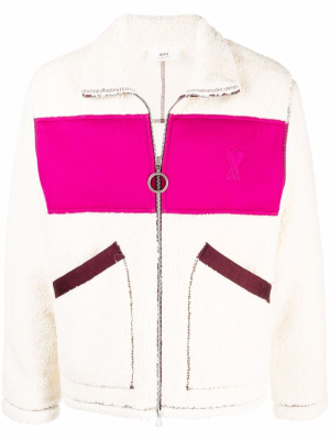 

Ami De Cœur Zipped Jacket, AMI Paris Ami De Cœur Zipped Jacket