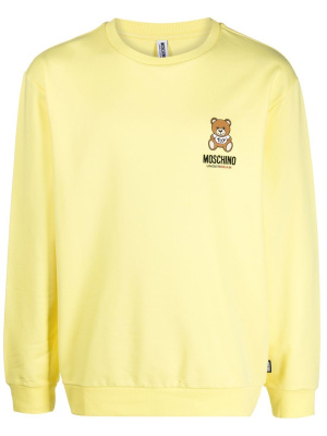

Logo-print long-sleeve sweatshirt, Moschino Logo-print long-sleeve sweatshirt