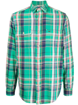 

Plaid-check pattern cotton shirt, Polo Ralph Lauren Plaid-check pattern cotton shirt