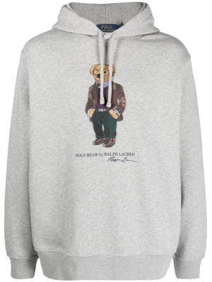 

Polo Bear-print drawstring hoodie, Polo Ralph Lauren Polo Bear-print drawstring hoodie