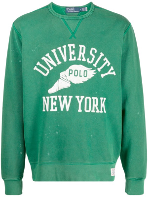 

Graphic-print fleece-texture sweatshirt, Polo Ralph Lauren Graphic-print fleece-texture sweatshirt