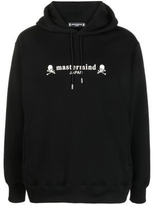 

Logo-print cotton drawstring hoodie, Mastermind Japan Logo-print cotton drawstring hoodie