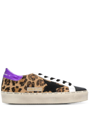 

Superstar flocked leather trainers, Golden Goose Superstar flocked leather trainers