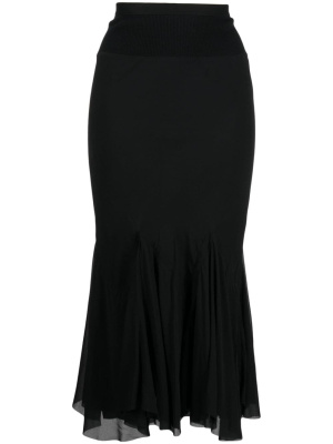 

Mermaid draped midi skirt, Rick Owens Mermaid draped midi skirt