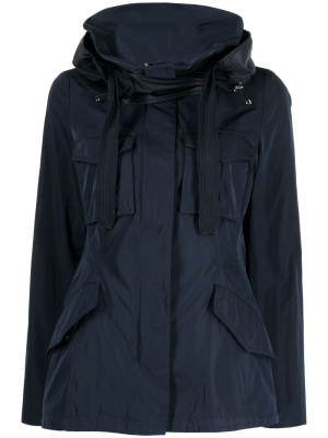 

Ruffled-detail hooded jacket, Moncler Ruffled-detail hooded jacket