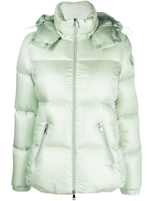 

Logo-patch padded down jacket, Moncler Logo-patch padded down jacket