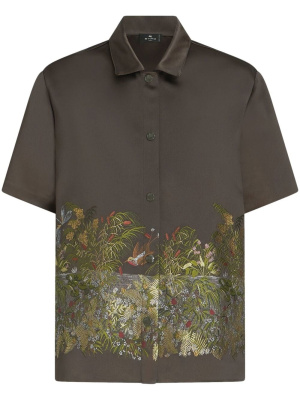 

Embroidered satin shirt, ETRO Embroidered satin shirt