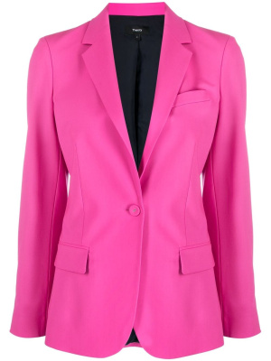 

Fitted single-breasted button blazer, Theory Fitted single-breasted button blazer