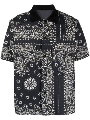 

Bandana-print cotton shirt, Sacai Bandana-print cotton shirt