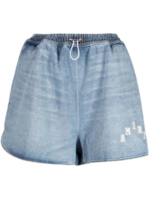 

Logo-print denim shorts, AMIRI Logo-print denim shorts