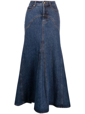 

Luminosity denim maxi skirt, ZIMMERMANN Luminosity denim maxi skirt