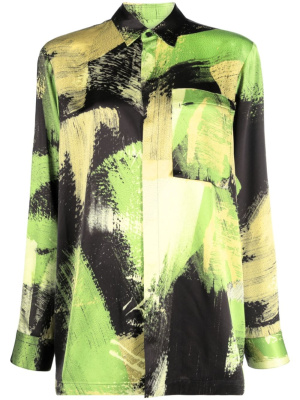 

Graphic-print long-sleeve shirt, Y-3 Graphic-print long-sleeve shirt