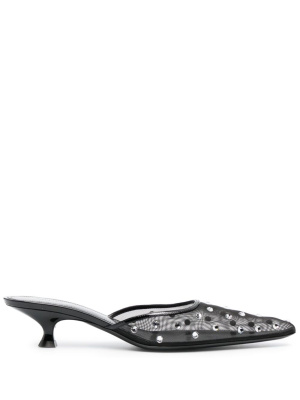 

Minna 35mm crystal-embellished mules, KHAITE Minna 35mm crystal-embellished mules