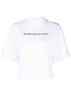

Sunsets-print jersey T-shirt, Palm Angels Sunsets-print jersey T-shirt