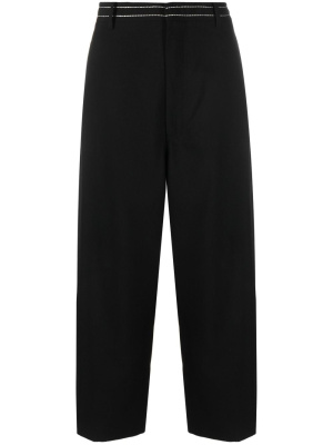 

Contrast-stitching cropped trousers, Marni Contrast-stitching cropped trousers