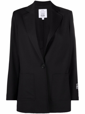 

Single-buttoned tailored blazer, Armani Exchange Single-buttoned tailored blazer