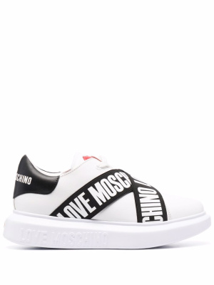 

Logo-strap chunky sneakers, Love Moschino Logo-strap chunky sneakers