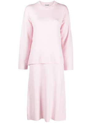 

Layered wool midi dress, Jil Sander Layered wool midi dress
