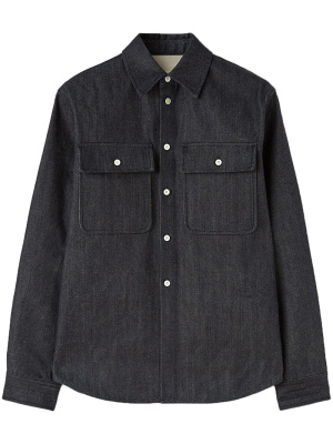 

Spread-collar denim shirt, Jil Sander Spread-collar denim shirt