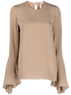 

Flared-cuffs long-sleeved blouse, Nº21 Flared-cuffs long-sleeved blouse