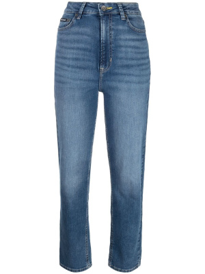 

Straight-leg faded jeans, DKNY Straight-leg faded jeans