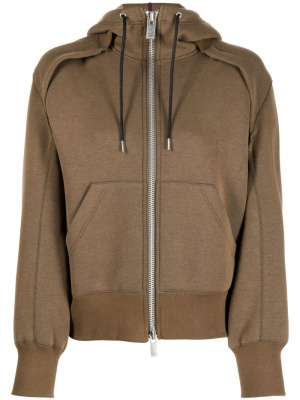 

Cotton-blend hooded jacket, Sacai Cotton-blend hooded jacket