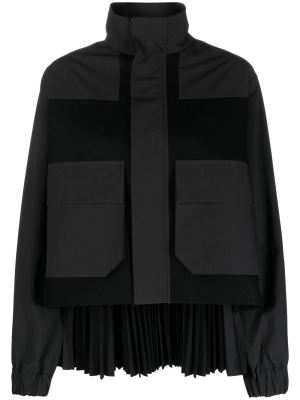 

Pleated panelled jacket, Sacai Pleated panelled jacket