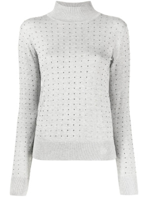 

Rhinestone open-back jumper, Karl Lagerfeld Rhinestone open-back jumper