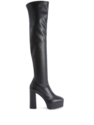 

Morgana 120mm leather boots, Giuseppe Zanotti Morgana 120mm leather boots