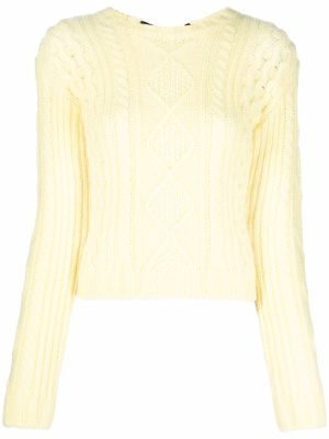 

Long-sleeve cable-knit jumper, RED Valentino Long-sleeve cable-knit jumper