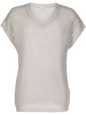 

Open-knit sleeveless jumper, ETRO Open-knit sleeveless jumper