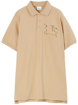 

Equestrian Knight-motif cotton polo shirt, Burberry Equestrian Knight-motif cotton polo shirt