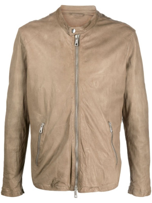 

Zip-up leather jacket, Giorgio Brato Zip-up leather jacket