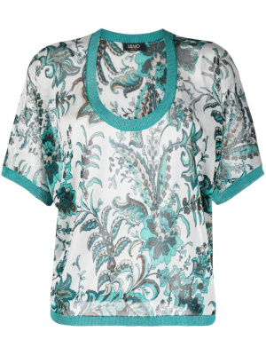 

Paisley print fine knit top, LIU JO Paisley print fine knit top