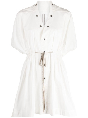 

Short-sleeve V-neck minidress, Rick Owens Short-sleeve V-neck minidress
