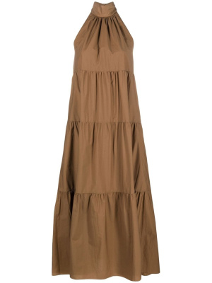 

Ruffled halter-neck maxi dress, Theory Ruffled halter-neck maxi dress