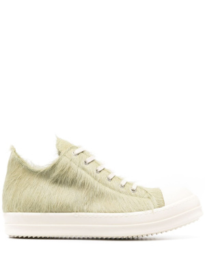 

Calf-hair lace-up sneakers, Rick Owens Calf-hair lace-up sneakers