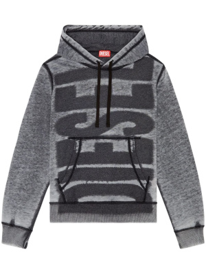 

Ginn-Hood-L1 logo-print hoodie, Diesel S-Ginn-Hood-L1 logo-print hoodie
