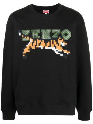 

Logo-print cotton sweatshirt, Kenzo Logo-print cotton sweatshirt