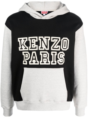 

Colour-block stretch-cotton hoodie, Kenzo Colour-block stretch-cotton hoodie