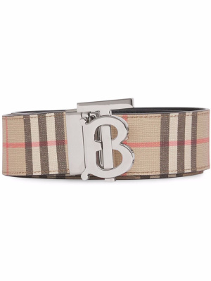 

Reversible monogram Vintage-Check belt, Burberry Reversible monogram Vintage-Check belt