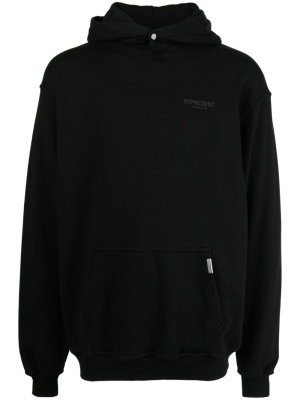 

Logo-print cotton hoodie, Represent Logo-print cotton hoodie
